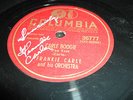 RARE 78 rpm FRANKIE CARLE AUTOGRAPHED Record Frankie Carle Signed Record
