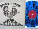 BOB DYLAN NEIL YOUNG SNACK RARE BLUE SPLATTER VINYL W/INSERT no TMOQ