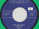 LITTLE IKE She Can Rock 45rpm Champion 1959 black rocker original