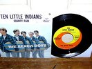 THE BEACH BOYS Ten Little Indians 45 Early Capitol Surf w/Rare Picture Sleeve
