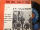 ROLLING STONES Satisfaction / The Under Assistant. 7' ITA DECCA F12220 diff cov