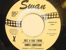 Rare 1964 Janice Christian JUST A BAD THING/PROMISES 45 Vinyl Record WLP VG++