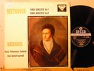 DECCA SXL 2178 ED1 FFSS  BEETHOVEN PIANO concertos #1 & 2 BACKHAUS  VG++ TO NM