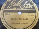 LIGHTNING HOPKINS 78 on Gold Star  