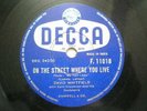 DAVID WHITFIELD F 11018 RARE 78 RPM 78RPM RECORD INDIA INDIAN PURPLE VG+