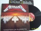 METALLICA - MASTER OF PUPPETS - LP UK 1986 + INSERTO