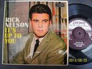 RICK NELSON:    IT'S UP TO YOU    LONDON SILVER   REP 1362 CON EX