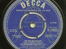 ROLLING STONES MARIANNE FAITHFULL UK DECCA DEMO 11923 1964 AS TEARS GO BY