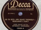 VERY RARE Alick Gillis & His Inverness Serenaders 78 RPM - Go To De'il And Shake