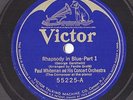 GERSHWIN, Rhapsody in Blue. w. Whiteman;s Dance Band. Victor 55225 E++/M-