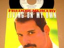FREDDIE MERCURY Living on my Own Rare 7 Spanish Promo Only 45 1985 CBS QUEEN Pic