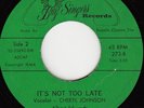 FUNK 45 - Cheryl Johnson - It's Not Too Late - LISTEN