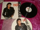 MICHAEL JACKSON LP RECORD & PICTURE DISC RECORD, BAD. N/MINT. GREAT ITEMS.