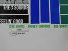 FEELIN GOOD  THE 3 SOUNDS BLUE NOTE STEREO 84072 LP VINYL