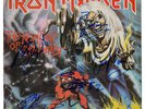 IRON MAIDEN - SIGNED BY BAND VINYL LP ( SLEEVE ONLY ) 100% ORIGINAL