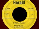 R&B 45   Faye Adams   Shake A Hand   Herald   mp3 red vinyl