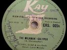 CALYPSO-TRINIDAD-LORD MELODY, CYRIL DIAZ ORCHESTRA   Kay Label 78