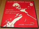 J.S. BACH complete Cello Suites 1 - 6 ANDRE NAVARRA  Calliope 3LP box NM RARE 