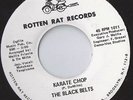 THE BLACK BELTS Karate Chop 45 RECORD PRIVATE GARAGE ROCK listen JAPAN
