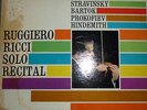 RUGGIERO RICCI solo recital STRAVINSKY - BARTOK ../ LONDON CS 6193 BB