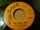 Syng McGowan - That's what I want - Hope - Northern soul