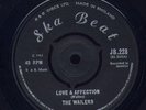 Wailers - Love and Affection / Teenager In Love UK orig 7