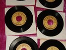 6 ELVIS PRESLEY SINGLE RECORDS, SUN REISSUES, (I THINK), N/M. EX.