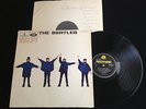 BEATLES Help  UK 1st Press Vinyl LP Record yell/bla PARLOPHONE PMC1255 MONO