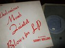 THELONIOUS MONK QUINTET : BLOWS FOR LP 10