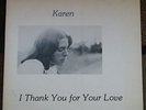 KAREN BLOMGREN - I THANK YOU FOR YOUR LOVE rare xian folk private press