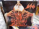 SODOM OBSESSED BY CRUELTY RESTLESS METAL BLADE 72160-1 USED LP 1986 LYRIC SHEET