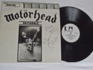 Motorhead On Parole Album Autographed