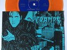 THE CRAMPS - LONESOME TOWN -  45 SINGLE VINYL RECORD - ORANGE VINYL