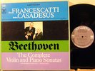 COLUMBIA D4S 724 BEETHOVEN Complete VIOLIN SONATA FRANCESCATTI CASADESUS 4LP NM