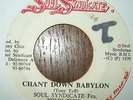 CHANT DOWN BABYLON   TONY TUFF   ORIGINAL JA PRESS  SHAKA STYLE ONE AWAY 