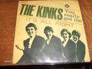 THE KINKS YOU REALLY GOT ME RARE ITALY ITALIAN PS 7”