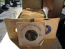 Seventy (70) GREEK 45 RPM Records-All written In Greek w/Metal Case-LOOK
