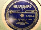 RAMBLIN' BOB She's Got What It Takes/Big Apple Blues BLUEBIRD 7987 E  RARE BLUES