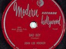 Hear Electric Blues 78 rpm JOHN LEE HOOKER Bad Boy MODERN 942