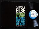 MILES DAVIS Somethin' Else LP BLUE NOTE 1595 US 1958 47 W.63rd RVG EAR MONO NO R
