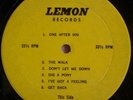 THE BEATLES GET BACK (LET IT BE SESSIONS) LP ORIGINAL LEMON LABEL VERY RARE