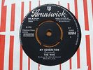 The Who - My Generation 1965 UK 45 BRUNSWICK MINT-