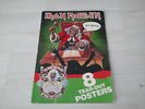 IRON MAIDEN FIRST TEN YEARS 1990 SIGNED 8 TEAR-OUT POSTERS RARE FREE SHIPPING