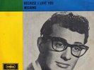 BUDDY HOLLY 45 BECAUSE I LOVE YOU+PS HOLLAND VERY RARE GREAT CONDITION