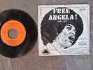 POLITICAL SOUL 45: LARRY SAUNDERS -- FREE ANGELA Picture sleeve of Angela Davis