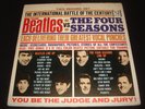 RARE BEATLES VS THE FOUR SEASONS Original STEREO LP  Vee Jay DXS 30 with Poster