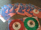 Elton John red and green vinyl 45s  20 in total