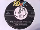 rare US 45 LEON RUSSELL It's Alright With Me DOT (1965)