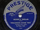 Rare Jazz 78 - Thelonius Monk Trio - Monk's Dream - Prestige # 850 - LISTEN