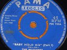 THE MOHAWKS   BABY HOLD ON   SKA SKINHEAD ROCK STEADY REGGAE   UK PAMA 7